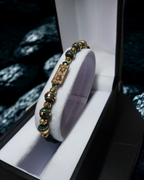 One Dollar Green | Pulsera tejida Oro Laminado 18k