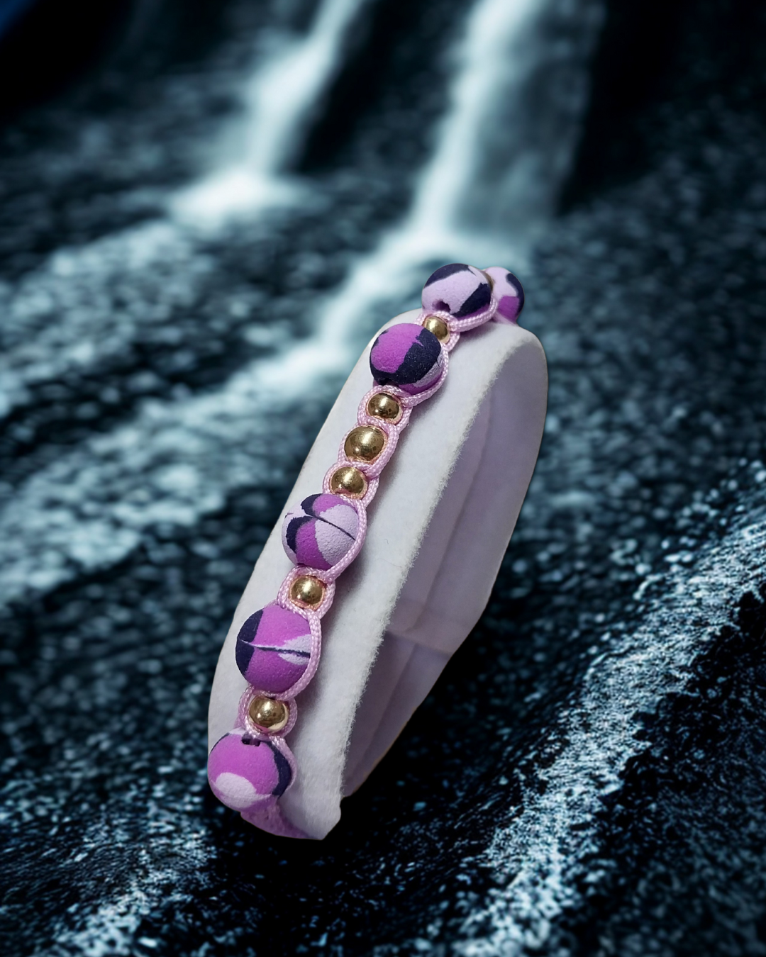 Lavanda for Woman | Pulsera tejida Oro Laminado 18k